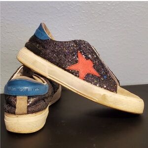 Golden Goose Glitter Sneakers - Black and pink